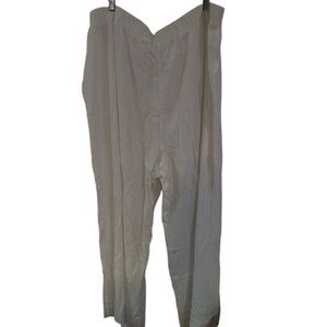 Lane Bryant size 26/28 NWT wide leg white flow inside cut out see pictures